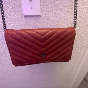 Beautiful Botkier Soho quilted wallet with chain